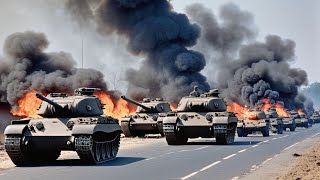 ขีปนาวุธต่อต้านรถถังความเร็วเหนือเสียงของรัสเซีย ทำลายรถถังเสือดาวของเยอรมันและกองทหารสหรัฐฯ ที่เดิน