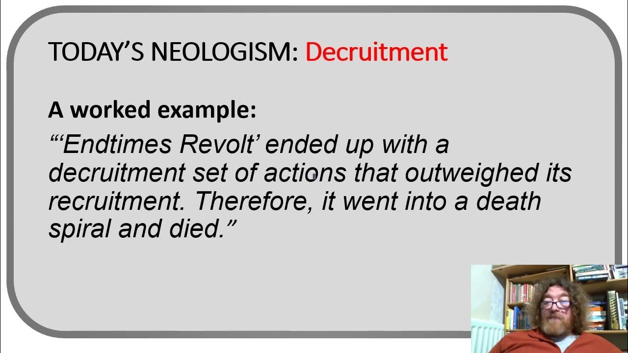 Fun with Neologisms Decruitment YouTube
