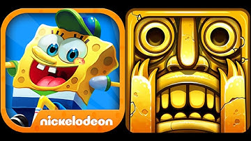 SpongeBob Game Station Vs Temple Run 2 Sky Summit GamePlay Android/iOS