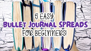 5 Easy Bullet Journal Spreads for Beginners 📚✨