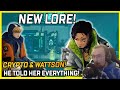 NEW CRYPTO & WATTSON LORE VIDEO! He Tells Wattson Everything! - Apex Legends