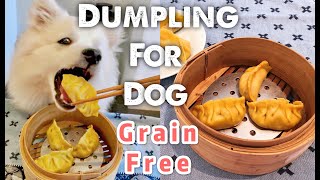 I made dumpling for my dog: Grain free dog treat recipe