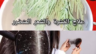 علاج القشرة في الشعر و علاج الشعر المتضرر وتطويل الشعر وصفة مجربة ?✨