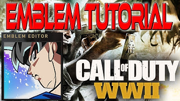 Call of Duty World War 2 (WW2) - Dragonball Super Ultra Instinct Goku Emblem Tutorial