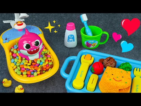 60 Minutes Ultimate Cooking Toys Playset Unboxing Pinkfong Candy Bathtub Playset Tina Review