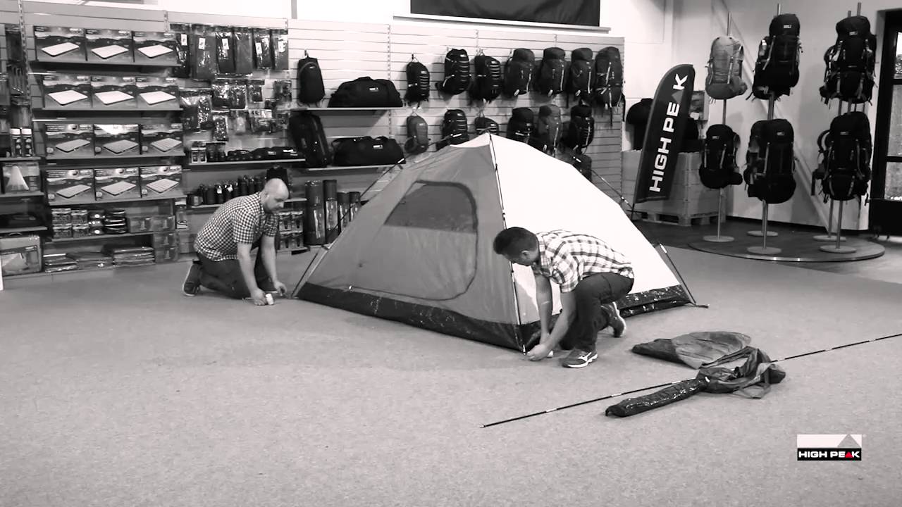 High Peak tent Nevada 2 / Nevada 3 / Nevada 4 setup video - YouTube