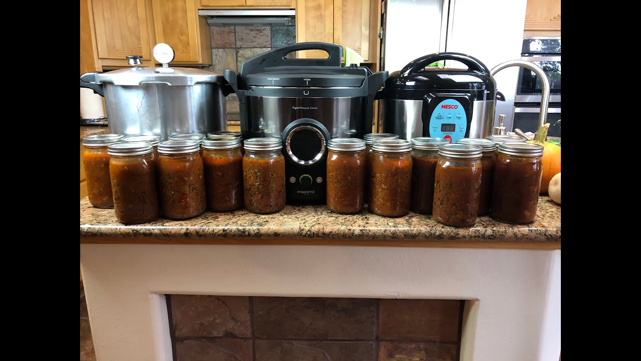 3 Canner Meat Sauce Marathon - YouTube