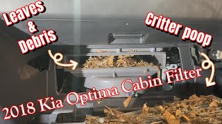 2018 Kia Optima Cabin Air Filter Replacement