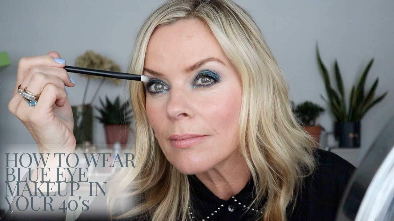 How To Wear Blue Eye Makeup In Your 40s