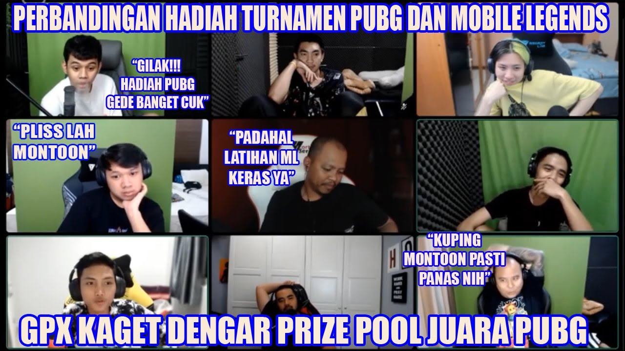 OURA SAMA MARSHA KAGET DENGAR PRIZE POOL JUARA PUBG | PERBANDINGAN HADIAH TURNAMEN PUBG DAN MLBB