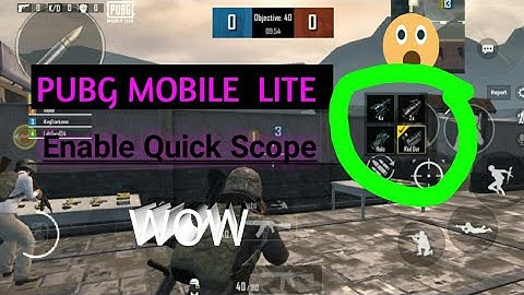 how to enable pubg mobile Lite quick scope  pubg mobile lite quick scope switch