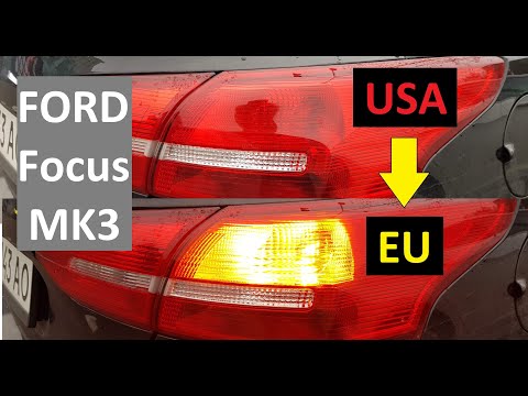 Ford Focus mk3  USA tu EU желтые поворотники