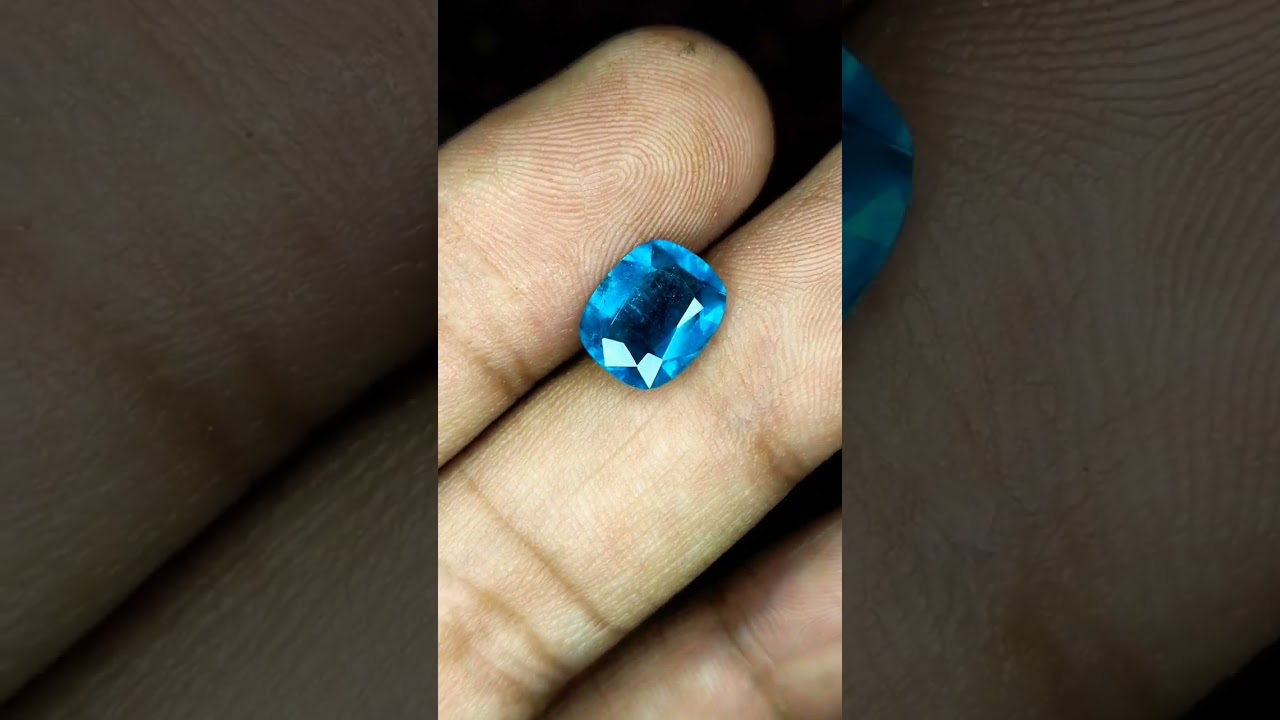 Natural sky blue Tourmaline gemstone 