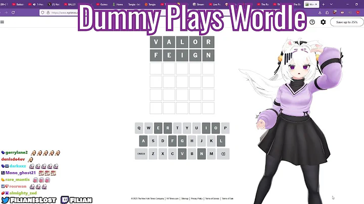 If Filian Can't Solve This Wordle Then She's A Dummy