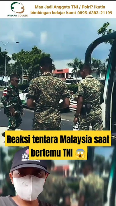 Malaysian Army's reaction when meeting the TNI❓😱 #shorts #kopassus #bravo #tdm