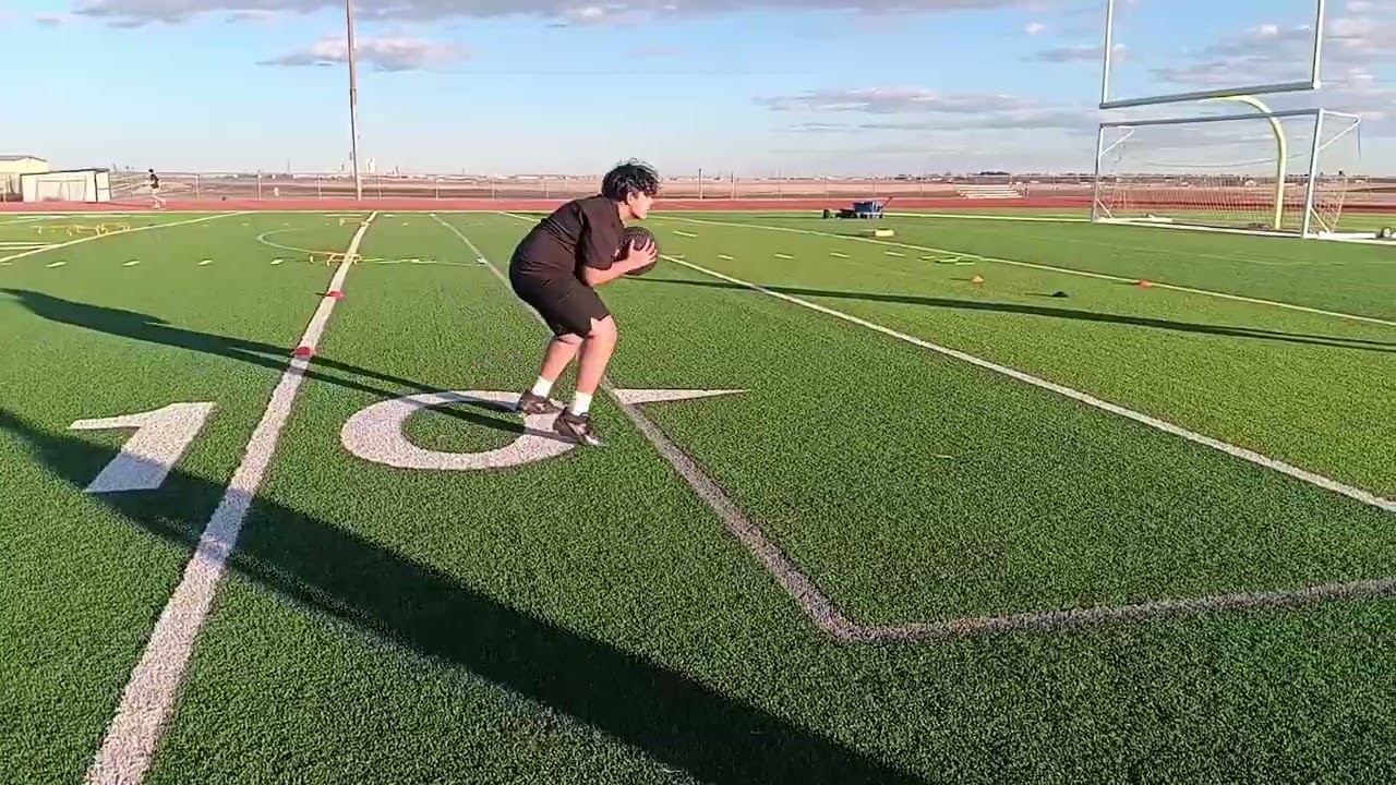 Lineman drills with Coach Kyle 