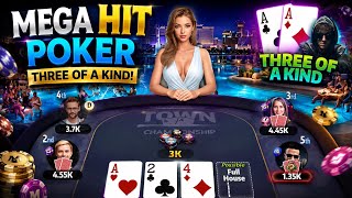 MEGA HIT POKER 🔥 THREE OF A KIND! 🃏 | INSANE POKER GAMEPLAY screenshot 5
