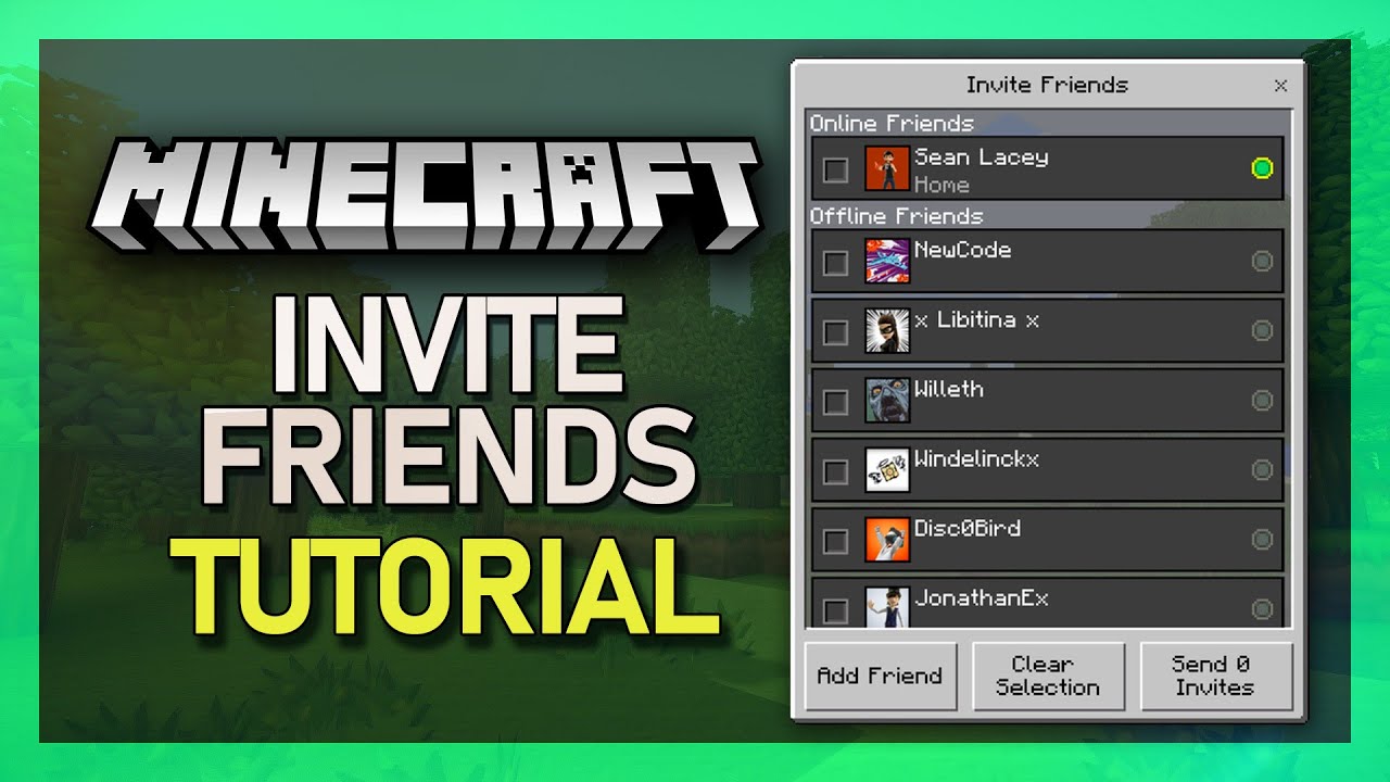 Add Friends in Minecraft & Accept Friend Requests - Guide - YouTube