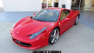 In this video i give a full depth tour of the 2010 ferrari 458 italia.
take viewers on close look through interior and exterior car while ...