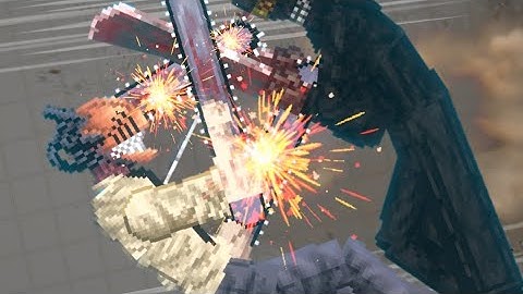 Chainsaw Man vs Katana Man - Chainsaw man mod Melon Playground