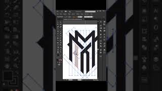 Create a Luxurious MM Gold Letter Overlapping Logo | Adobe Illustrator Tutorials