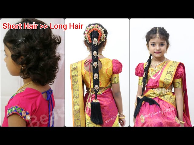 Traditional Bridal Hairstyle/Vanki Jadai/வன்கி ஜடை/How to do Mullai poo  jadai/Kutty's Home - YouTube