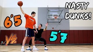 CRAZY 1v1 w/ AJ Lapray D1 Hooper!! NASTY DUNKS!!