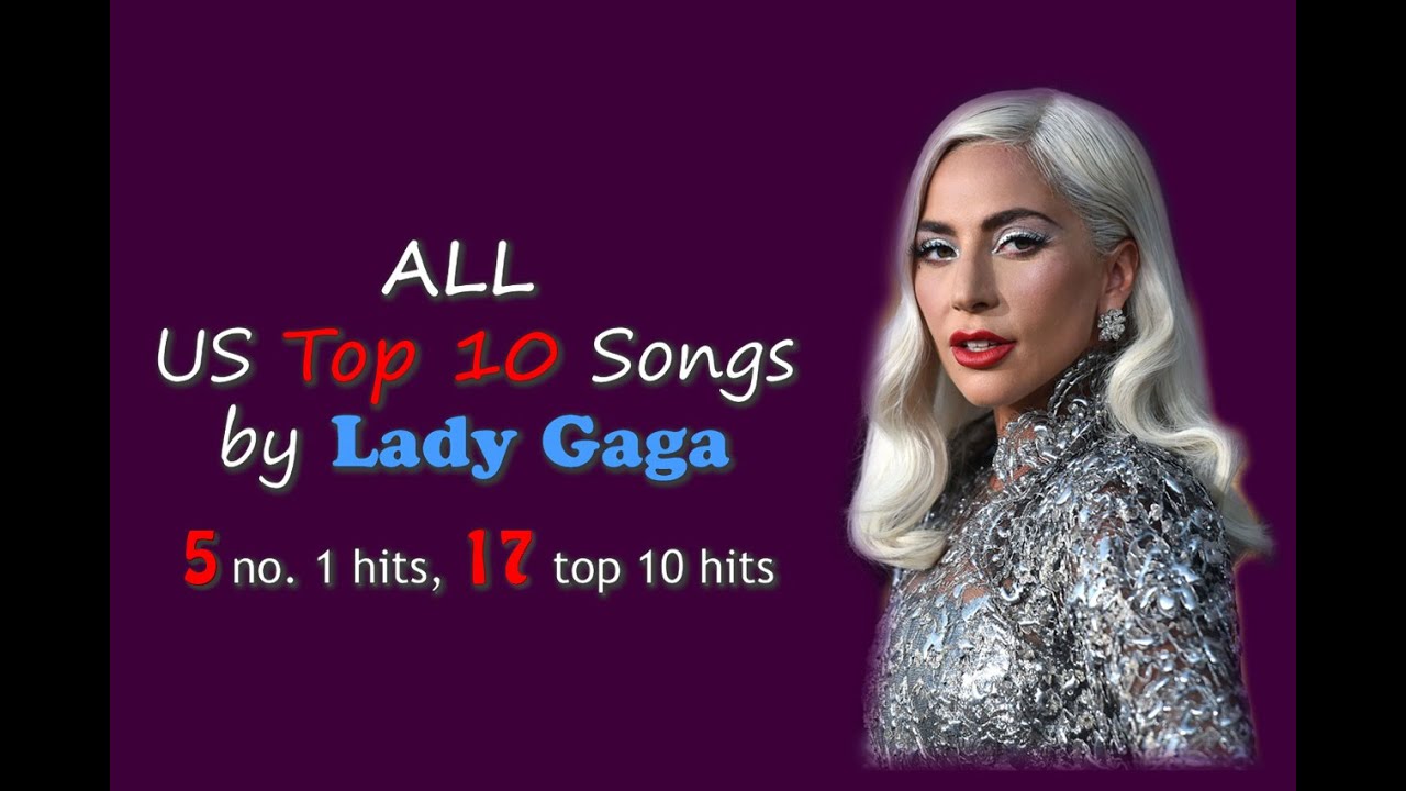 All Us Top 10 Songs By Lady Gaga Youtube