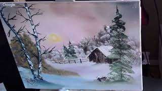 Oil Painting Landscape Bob Ross Style