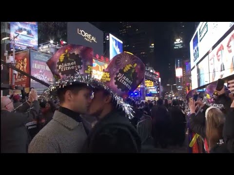 WTF first image of 2024 is gay couple kissing