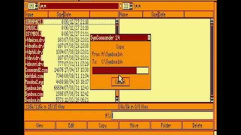 MSX: configure Symbos in a hard disk. (Using BlueMSX)