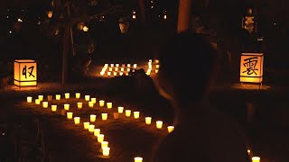 ろうそく照らす枯れ山水 京都・東林院で夜間拝観