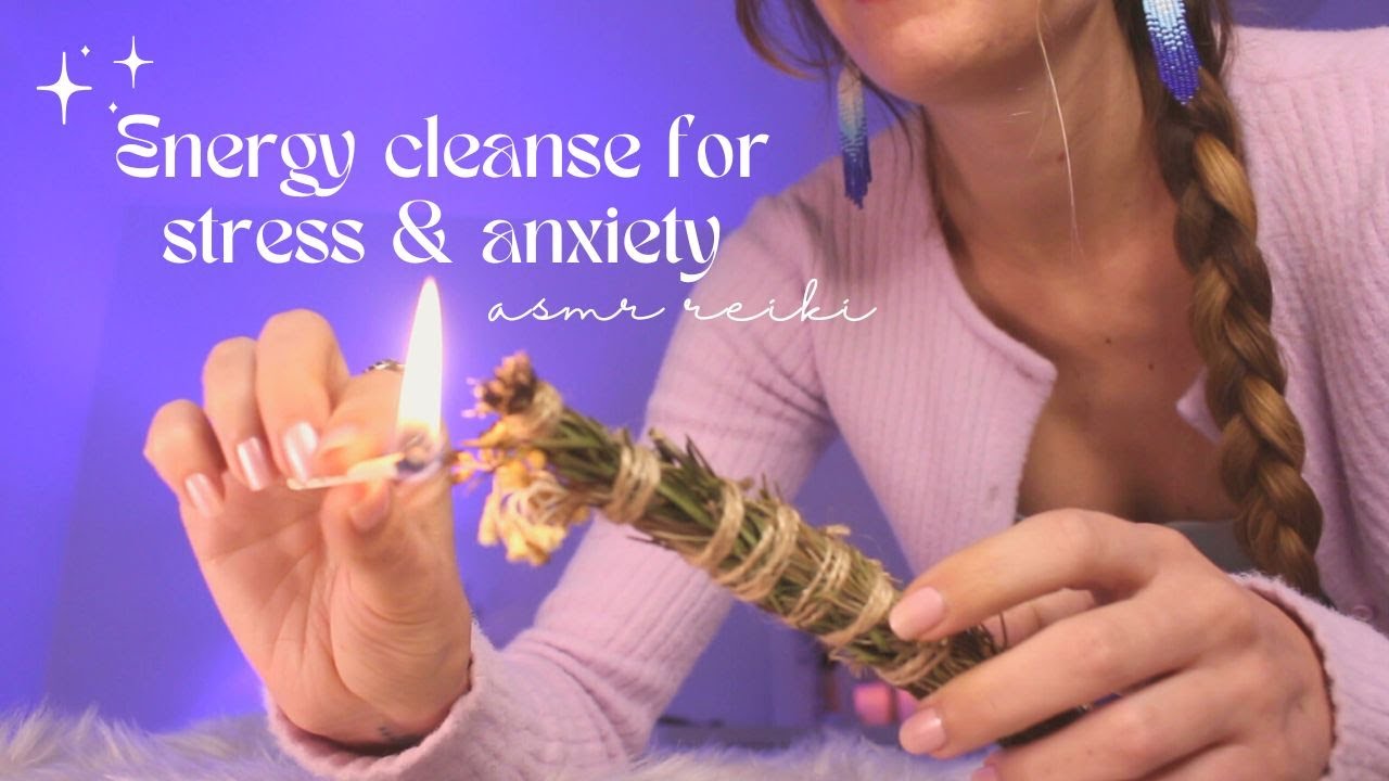 full body ASMR REIKI 🦋 release fear, anxiety & stress | hand movements ...