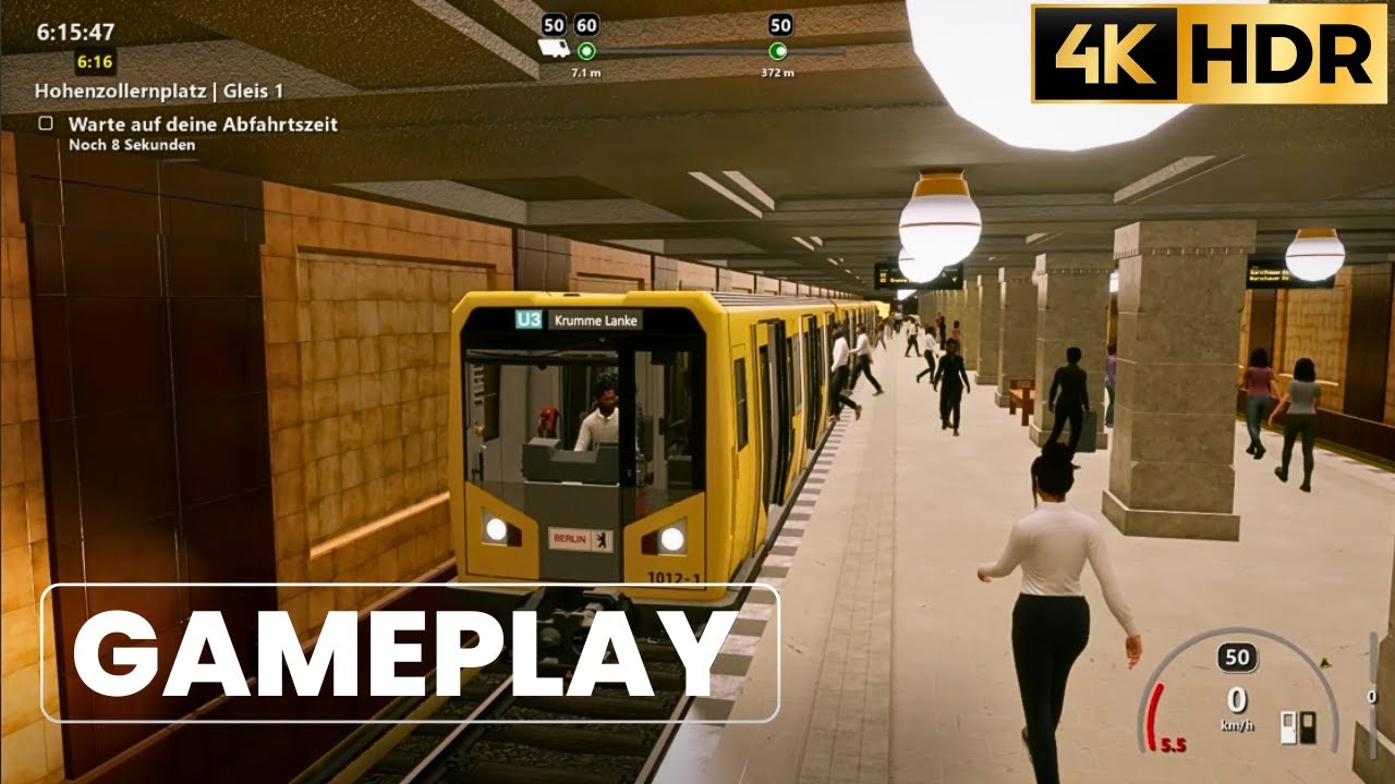 SubwaySim 2 – Berlin U3 to Krumme Lanke | No Commentary | 4K 60FPS