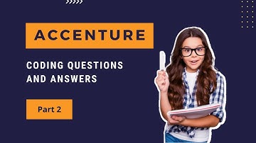 Accenture coding questions and answers | Part 2