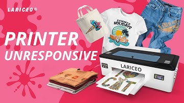 A3 L1800 DTF PRINTER VIDEO TUTORIALS - PRINTER UNRESPONSIVE AFTER SENDING PRINT COMMAND