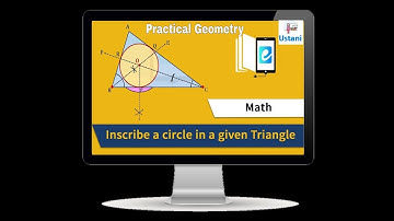 10th & 9th Class Maths Solution Inscribed Circle to a Given Triangle |Practical Geometry by Ustani g