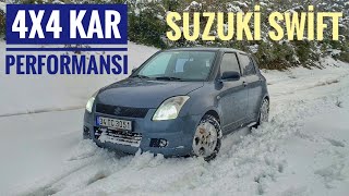 Suzuki Swift 4x4 Kar Performansı | Az Daha Esir Kalıyorduk !