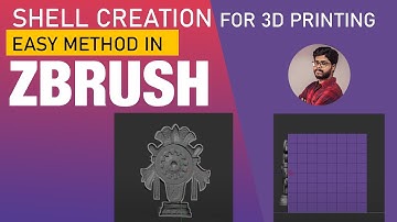 HOW to make SHELL THICKNESS AND HALLOW  Mesh for 3d printing in ZBRUSH software