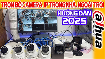 TRỌN BỘ ĐẦU GHI CAMERA DAHUA NGOÀI TRỜI TRONG NHÀ CÓ MÀU BAN ĐÊM CÓ MIC #NVR1108HS #HFW1439 #HDW1439