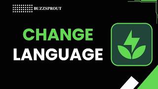 HOW TO CHANGE BUZZSPROUT LANGUAGE