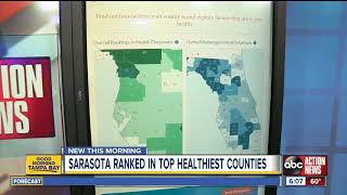 Tampa Bay area counties ranked among healthiest counties in FL