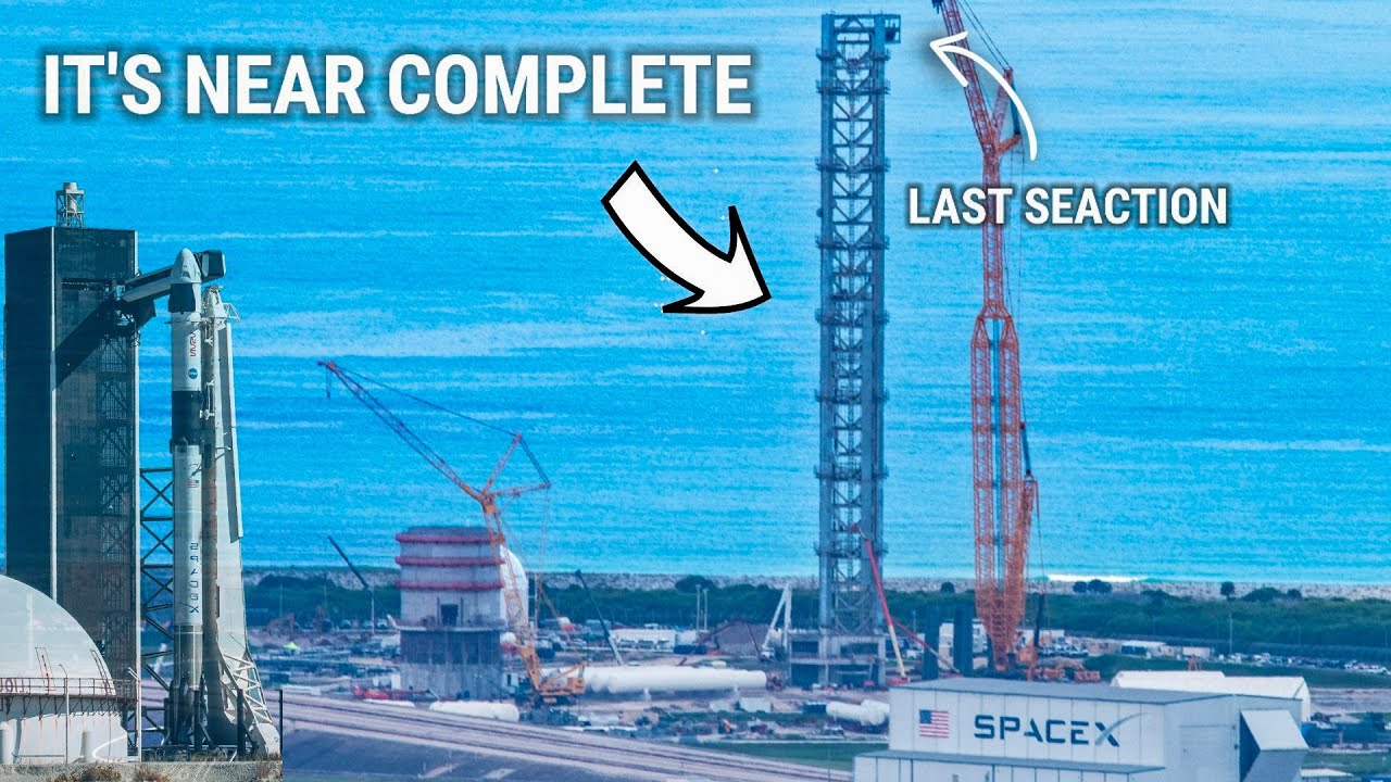 SpaceX Florida Launch Tower It’s Near Completion & Ready To Launch