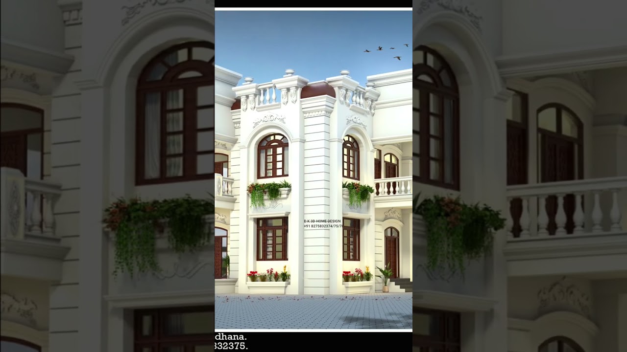 💕beautiful Villa 💕design Idea 🏡D K 3D HOME DESIGN 🏡Video No 2665👌❤️❤️❤️