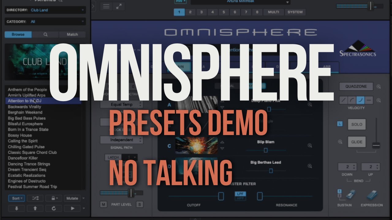 Omnisphere 3 presets demo - just sounds- no talking