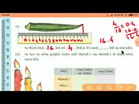 ધોરણ 5 ગણિત પ્રકરણ 10 દસમો અને સો મો ભાગ