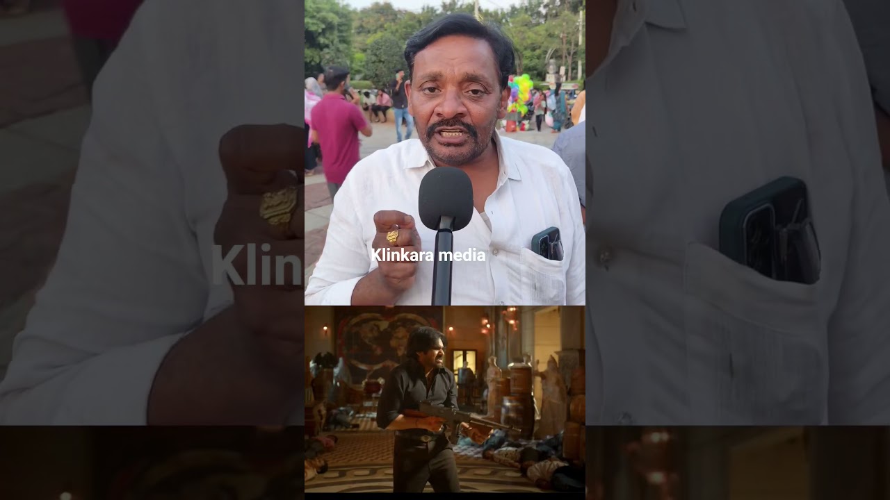 OG movie trailer public talks power star Pawan Kalyan lady fans OG movie public talks OG reviews