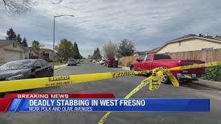 Man dead, suspect on the loose after stabbing in Fresno, police say
