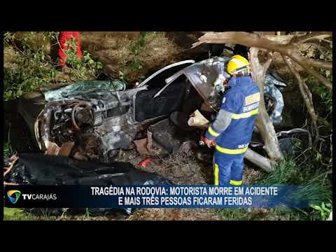 Tragédia na rodovia: Motorista morre em acidente e mais três pessoas ficaram feridas