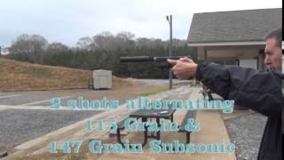 Glock 34 Suppressed Swr Trident 9 115Gr And 147 Subsonic